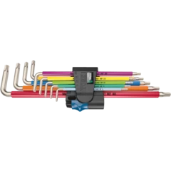 3967/9 TX SXL Multicolour HF Stainless 1 Juego de llaves acodadas TORX® HF con función de sujeción, acero inoxidable, 9 piezas