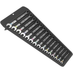 6003 Joker 15 Set 1 Juego de llaves de boca y anillo, 15 piezas