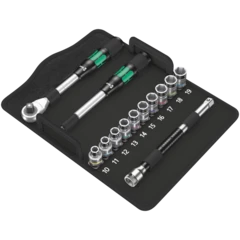 8006 SC 1 Juego de carraca Zyklop Hybrid, cuadradillo de 1/2", métrico, 13 piezas