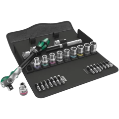 8100 SC 9 Juego de carraca Zyklop Speed, cuadradillo de 1/2", imperial, 28 piezas