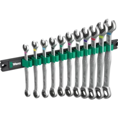 9630 Listón magnético 6000 Joker 1 Juego de llaves combinadas con carraca, 11 piezas