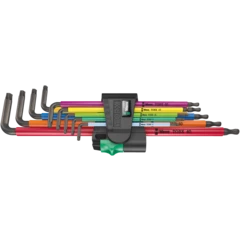 967/9 TX XL Multicolour 1 Juego de llaves acodadas TORX®, versión larga, 9 piezas